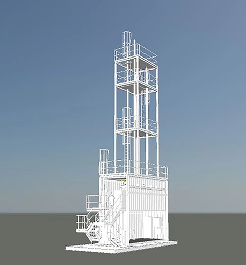 Illustration of a demostration unit.